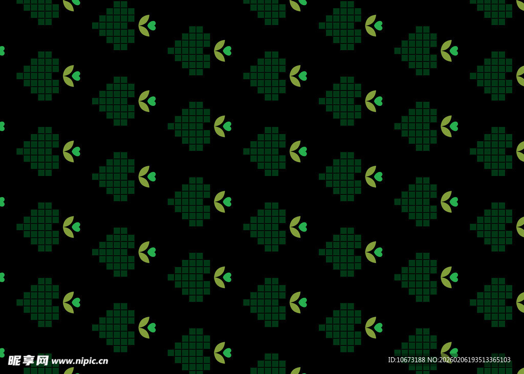 深绿底色几何图案纹理