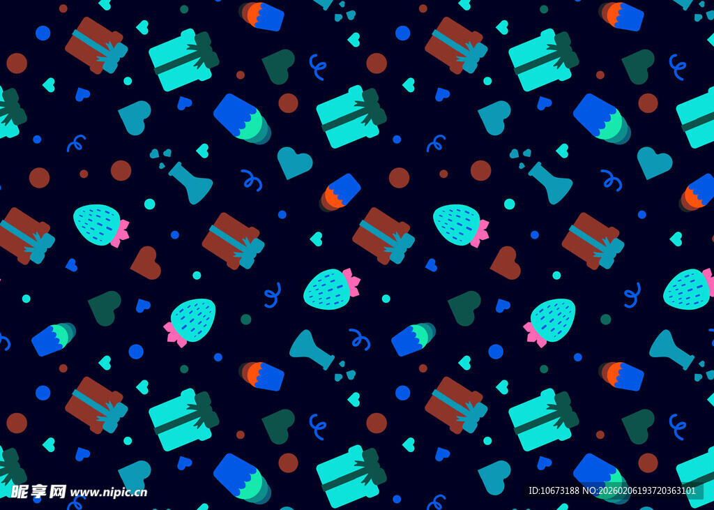 多彩几何图案背景纹理