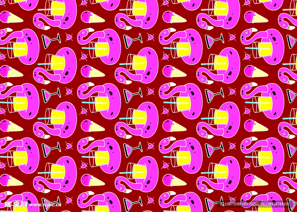 粉色几何图案背景纹理