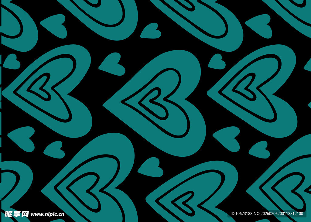 心形图案背景纹理