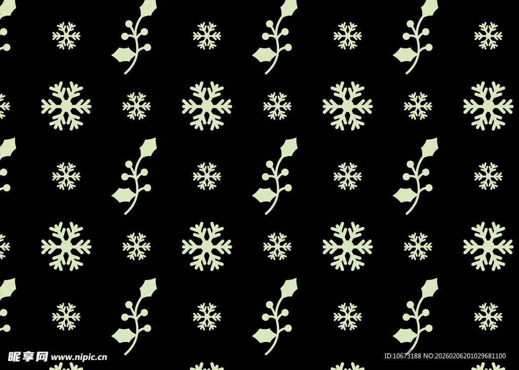 黑色底花卉图案纹理