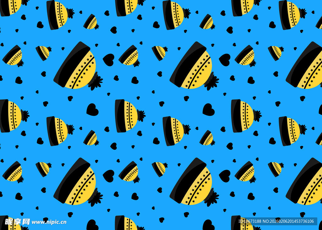 蓝色背景的几何图案设计