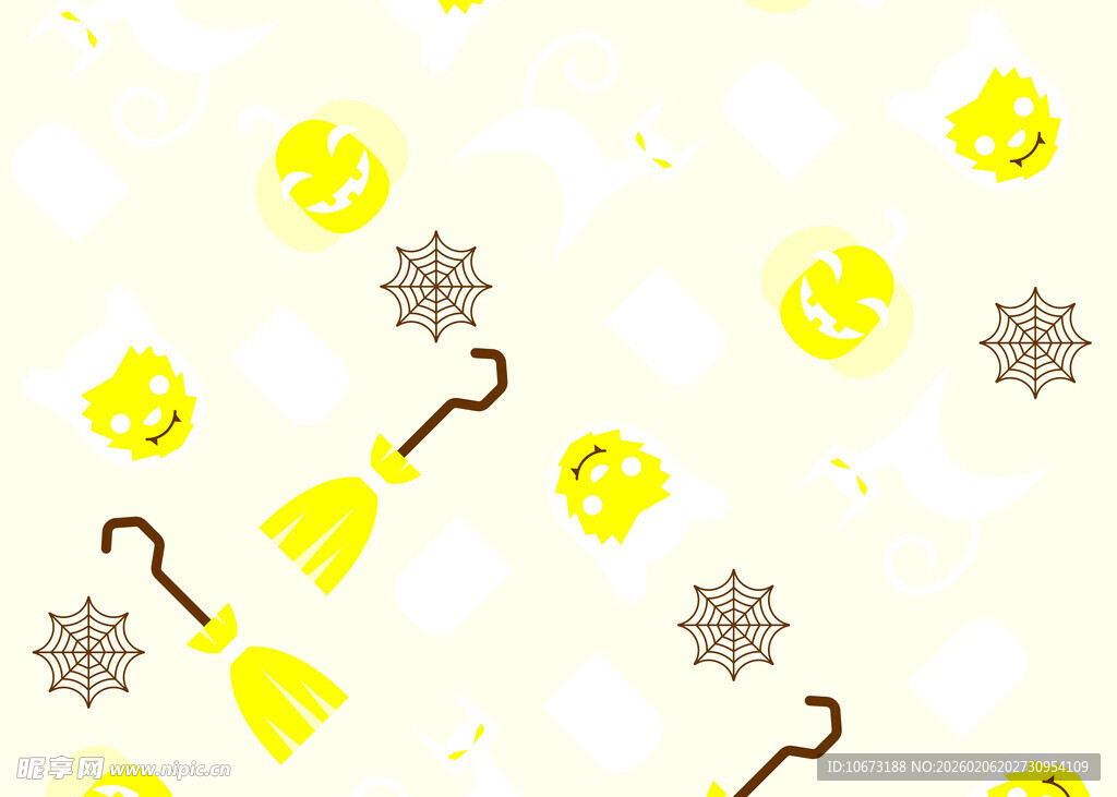 万圣节主题装饰图案元素