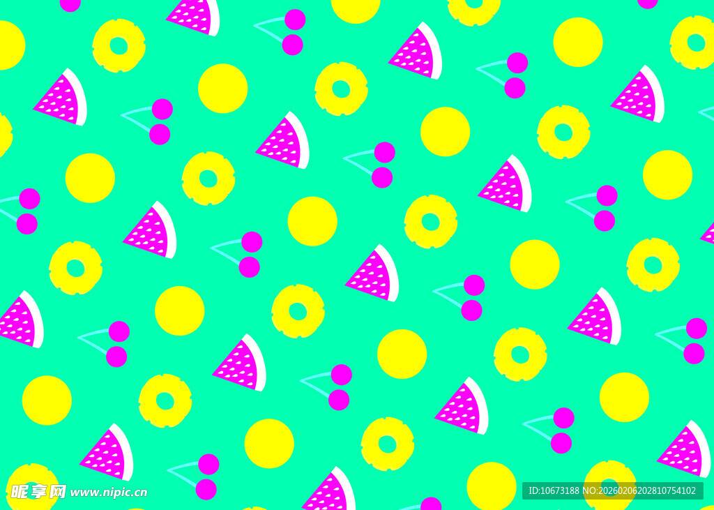 清新水果图案背景纹理