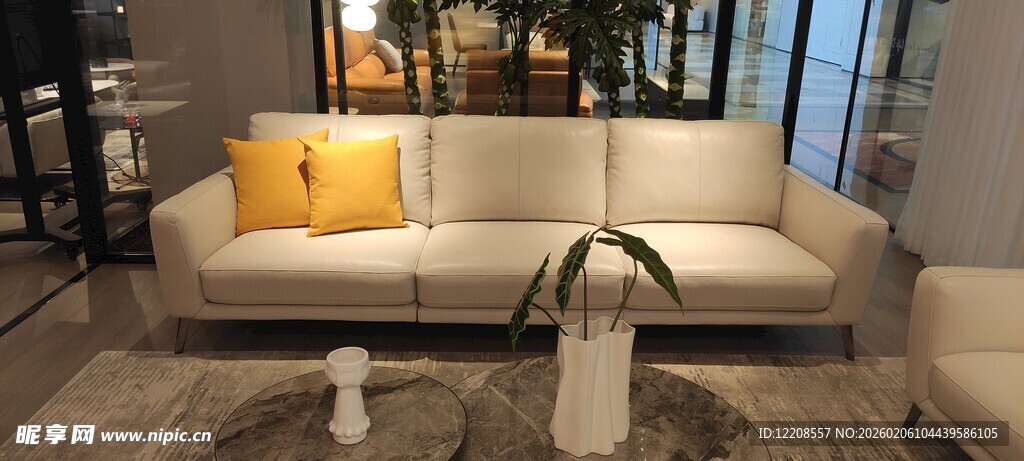 现代简约风格客厅沙发一角