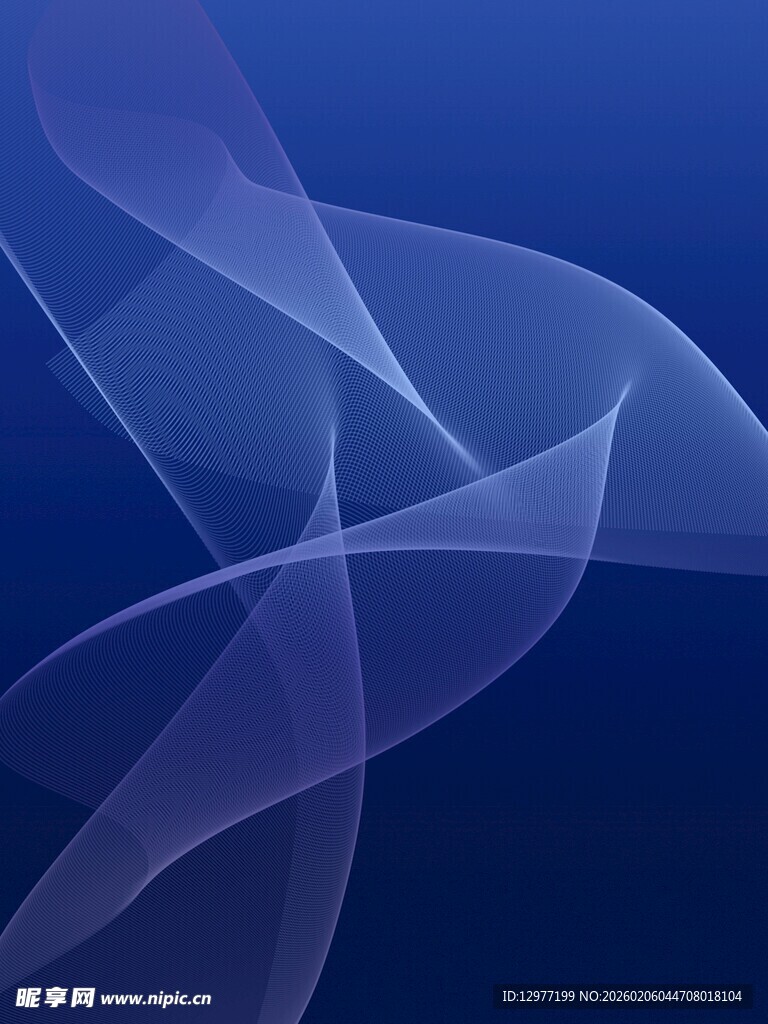 蓝色动感线条抽象背景图