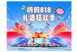 嗨购818礼遇狂欢季海报
