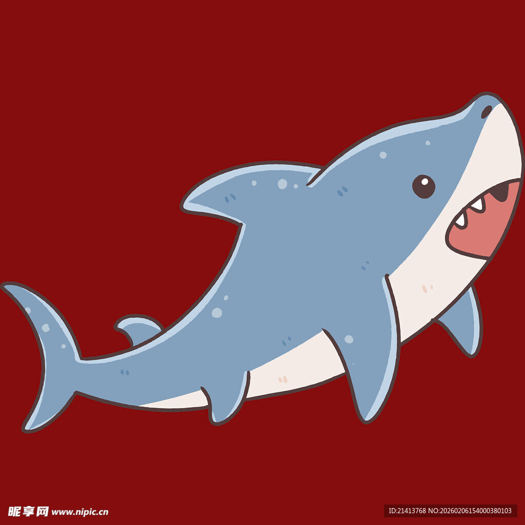 卡通鲨鱼形象