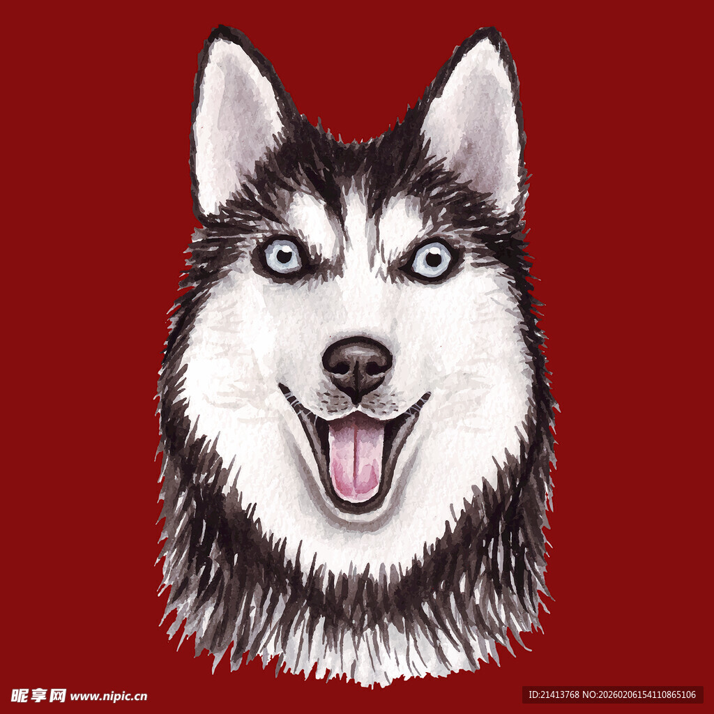 可爱哈士奇头像