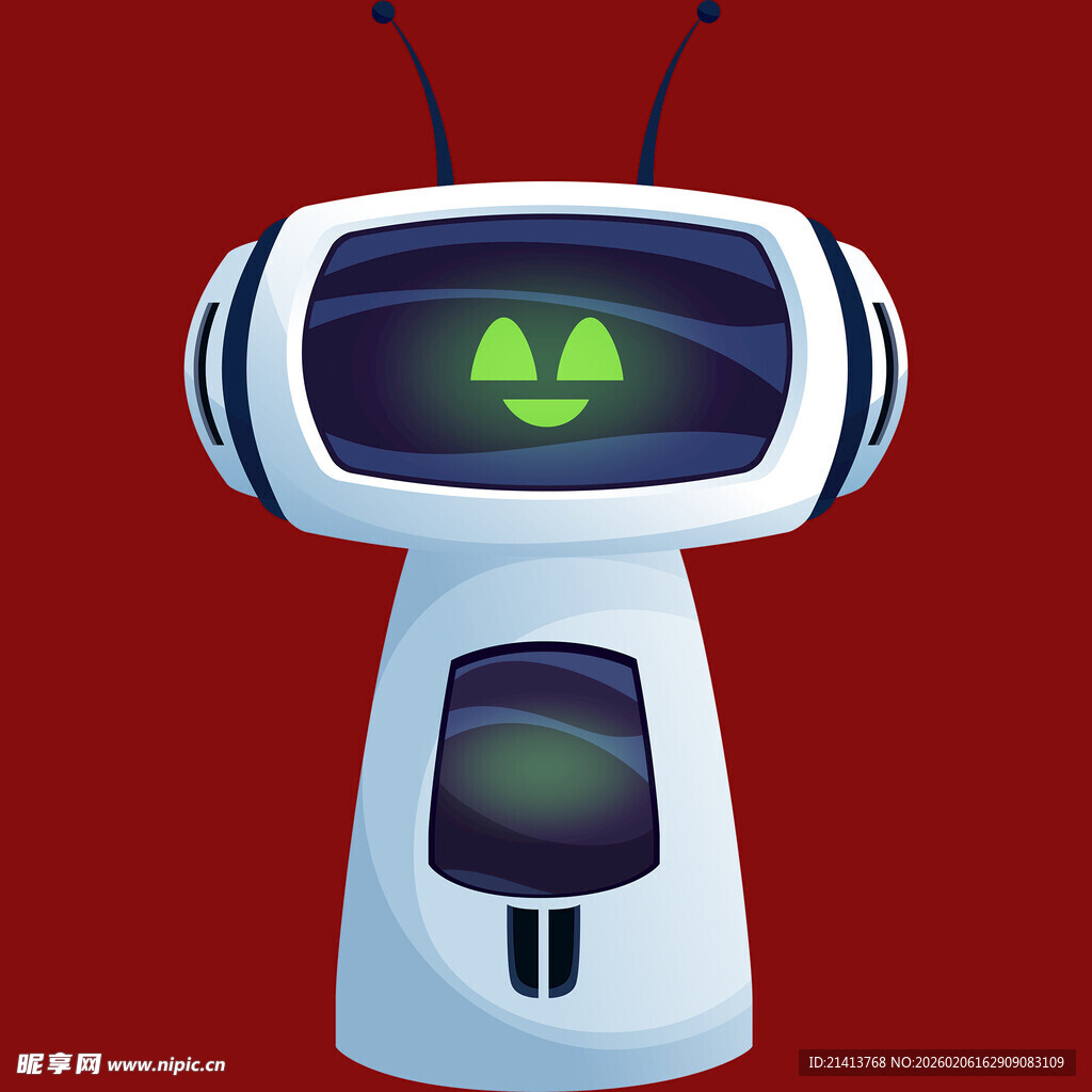 可爱卡通机器人形象