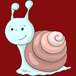 可爱卡通蜗牛形象