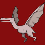 飞行中的史前翼龙