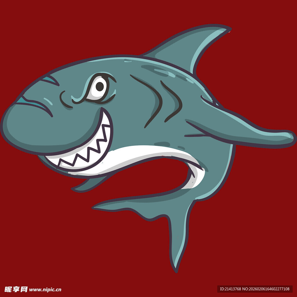 卡通鲨鱼形象