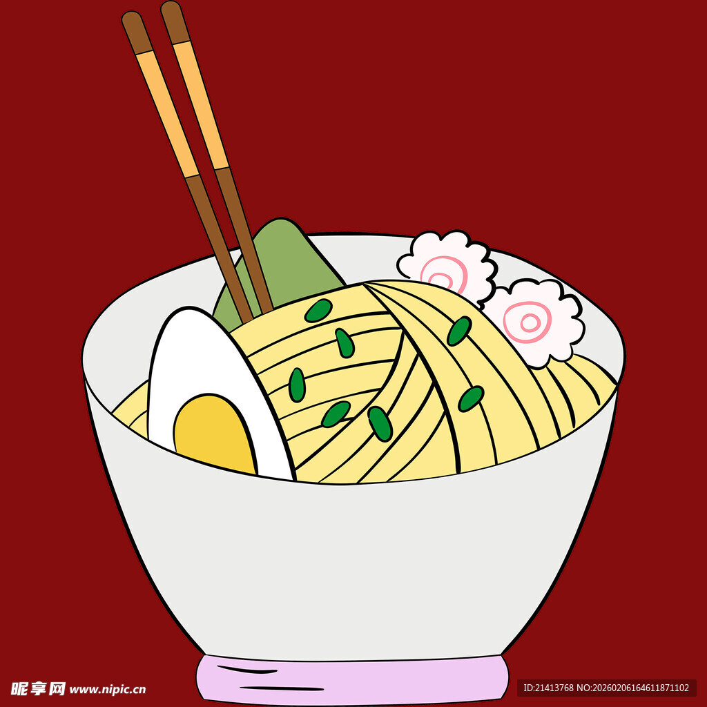 美味日式拉面碗中呈现