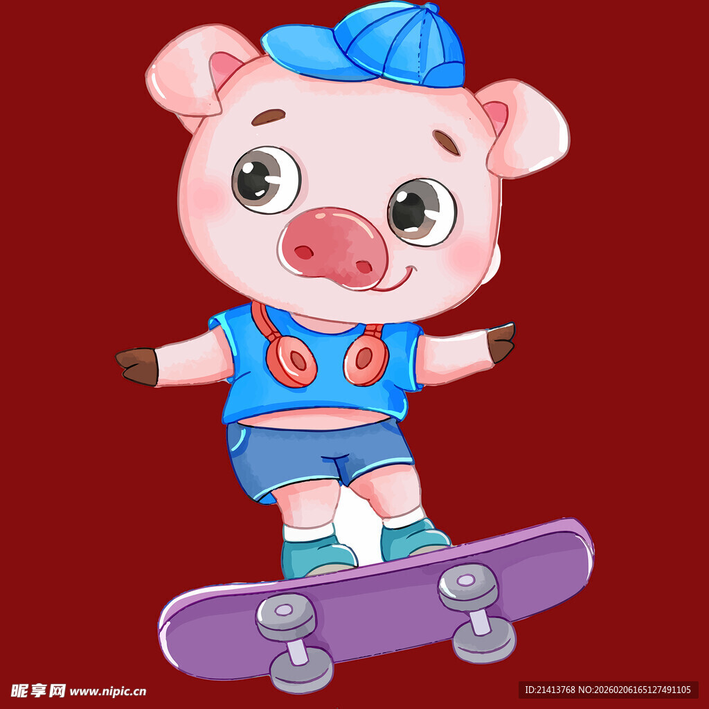 滑板小猪欢乐秀