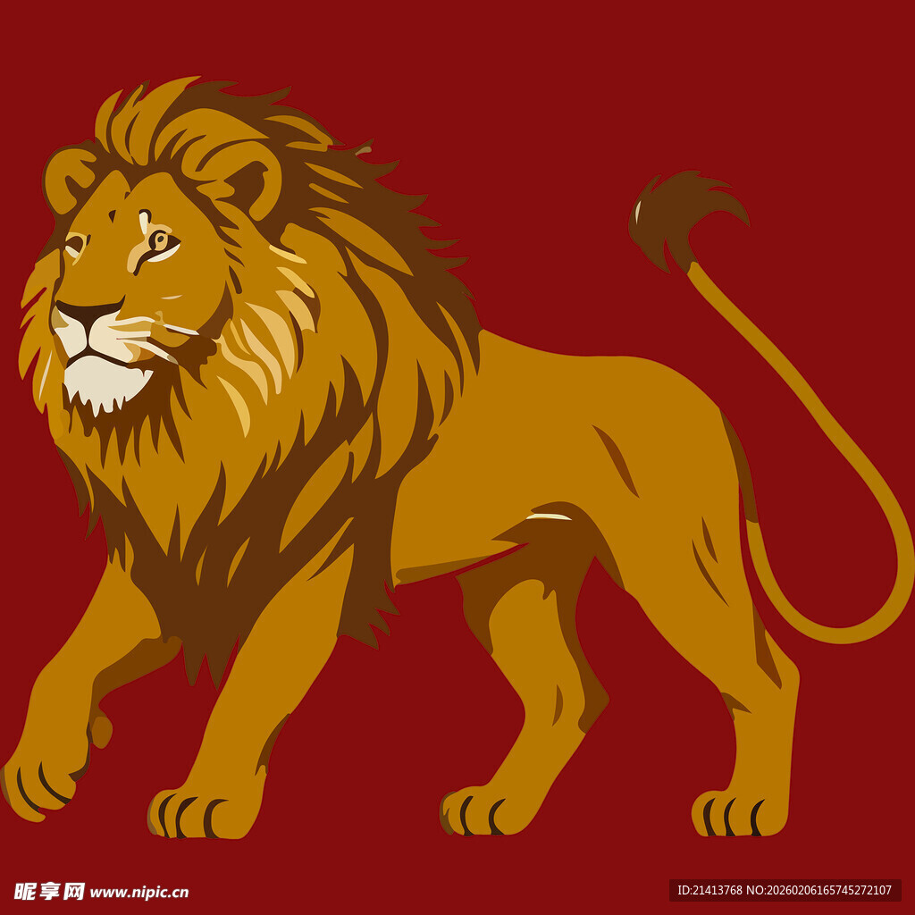 威风凛凛的雄狮