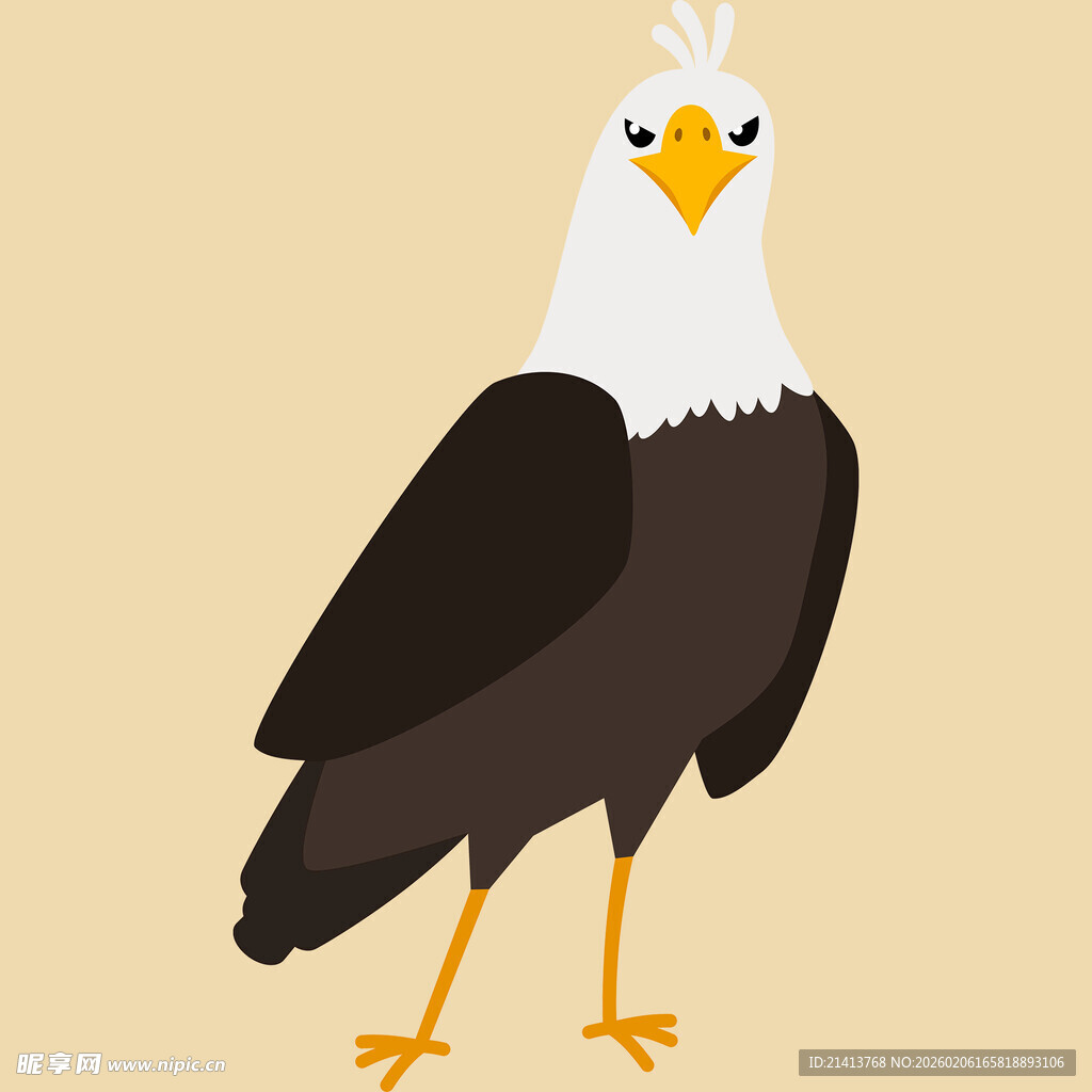 卡通白头海雕形象