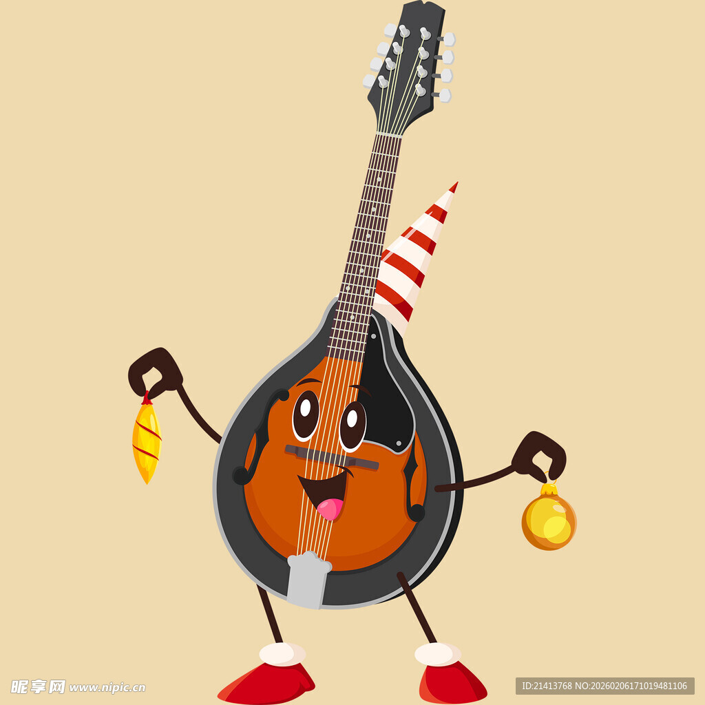 欢乐吉他卡通形象