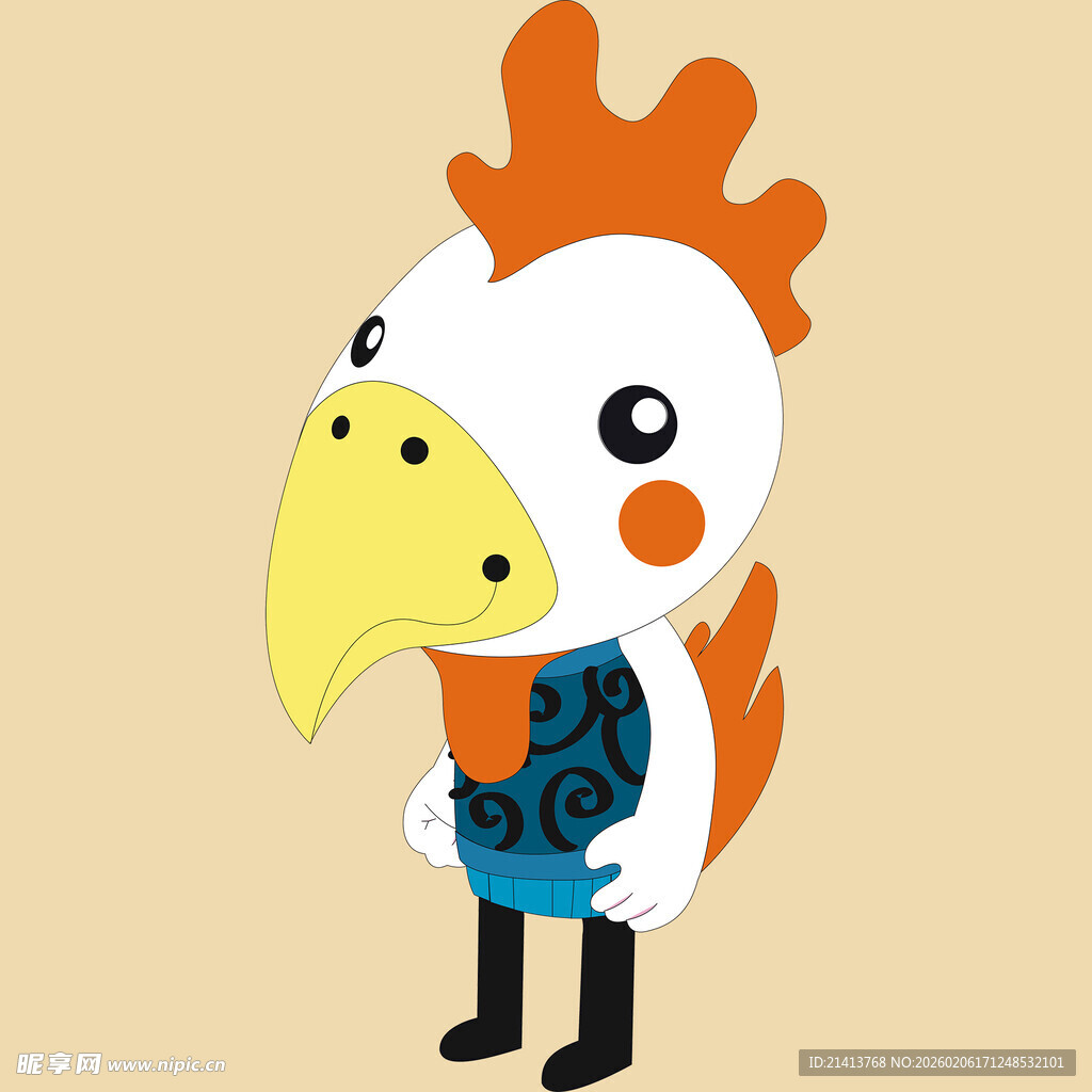 卡通公鸡形象