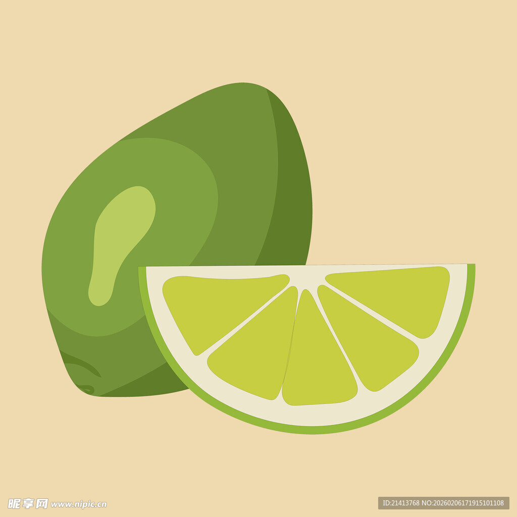 青柠切片图