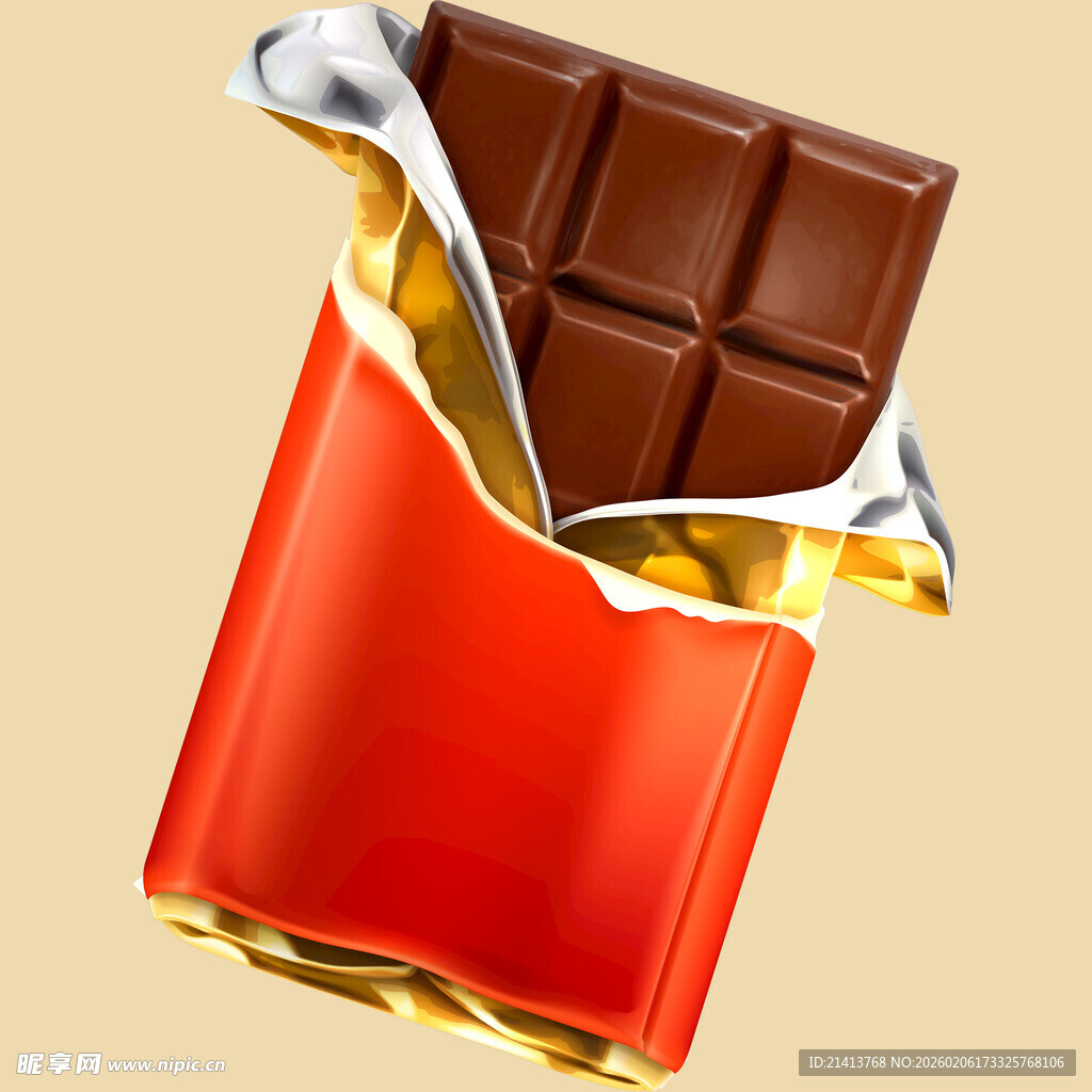 红色包装的美味巧克力