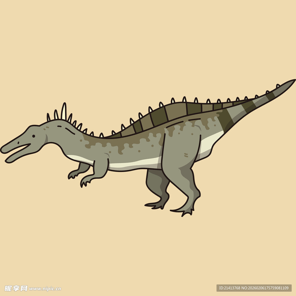 卡通形象的恐龙