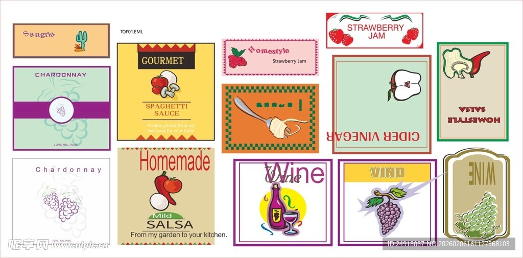 多彩儿童卡片设计素材