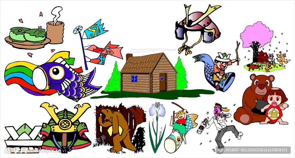 童话风卡通角色与场景