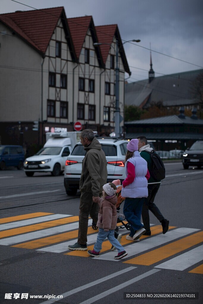 行人过马路场景