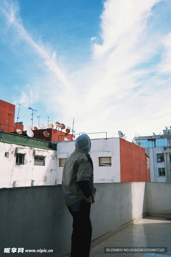 屋顶上的独行者