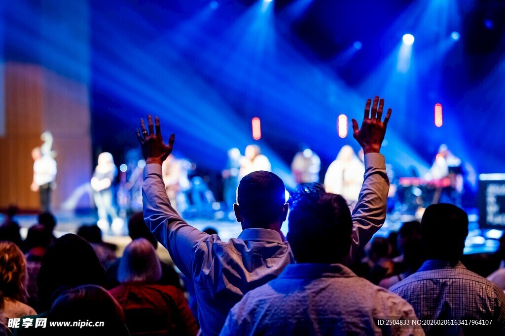 现场音乐会热烈氛围瞬间