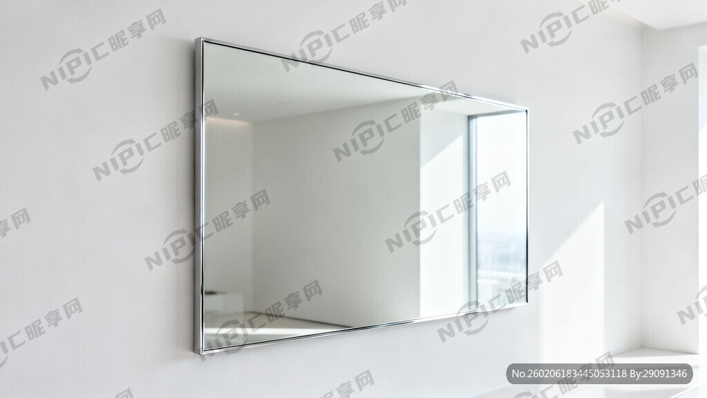 无边框长方型镜子