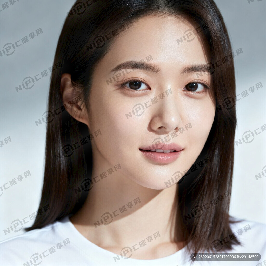 亚洲美女 半身肖像