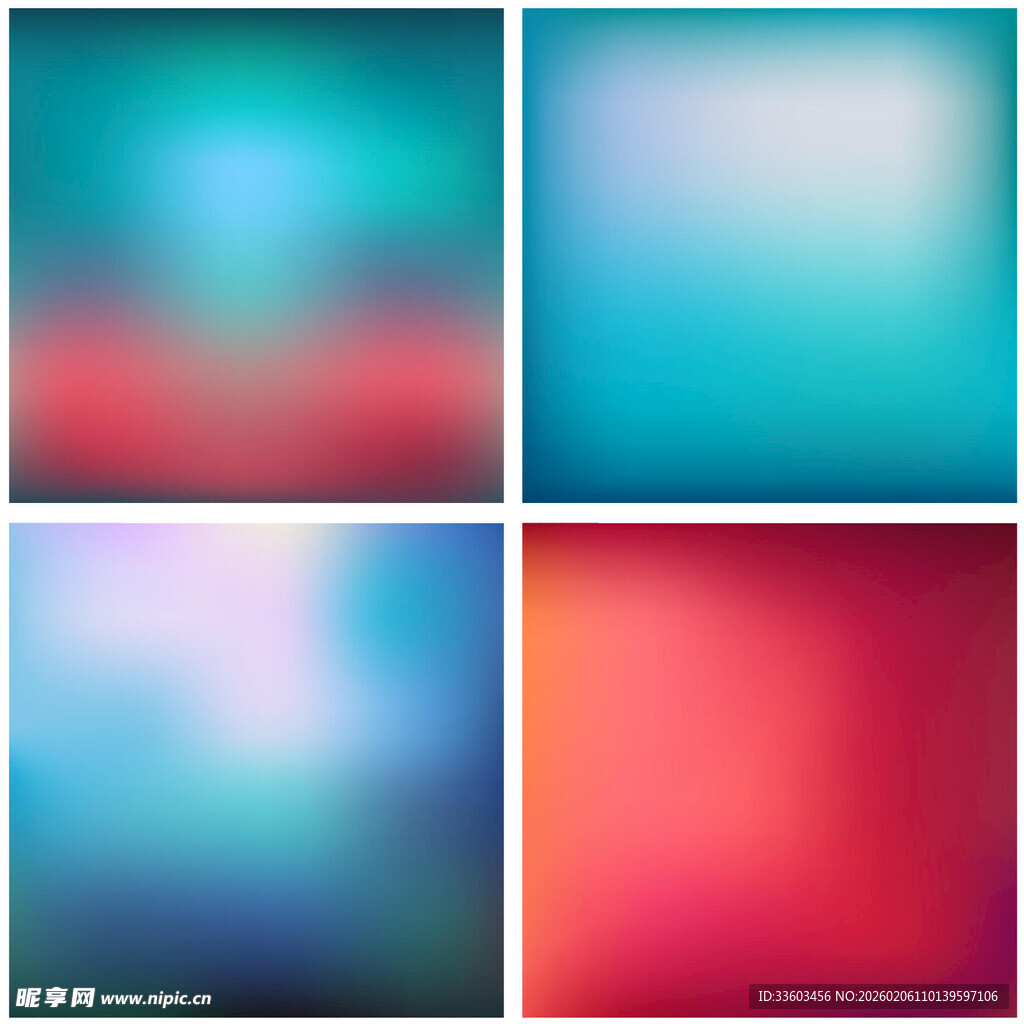 多彩渐变模糊背景图