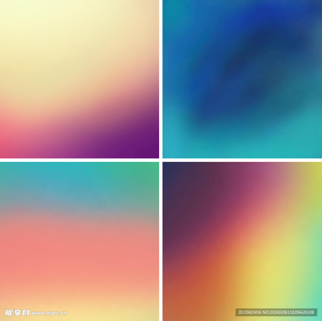 多彩渐变模糊背景图片
