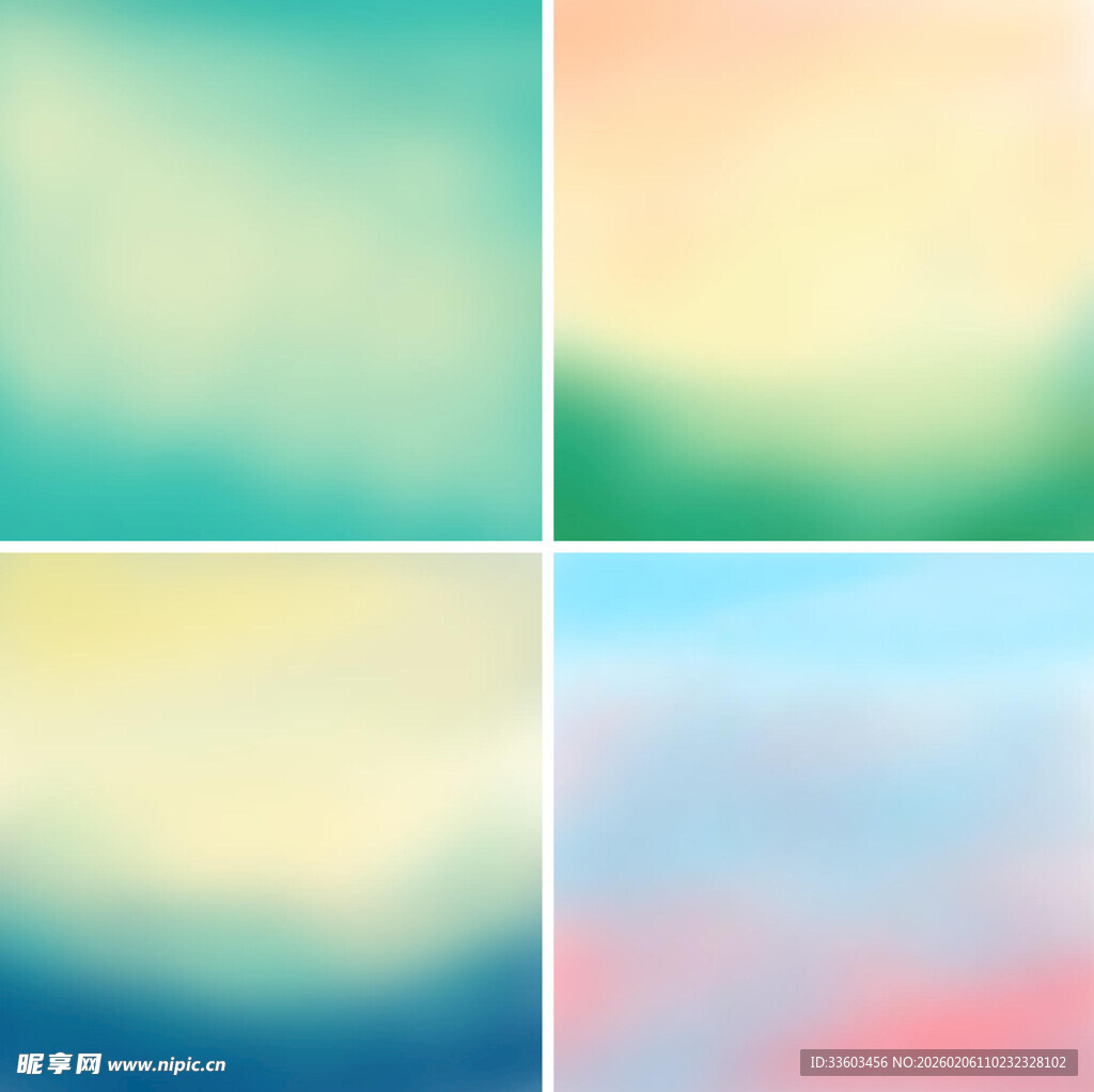 多彩渐变模糊背景素材