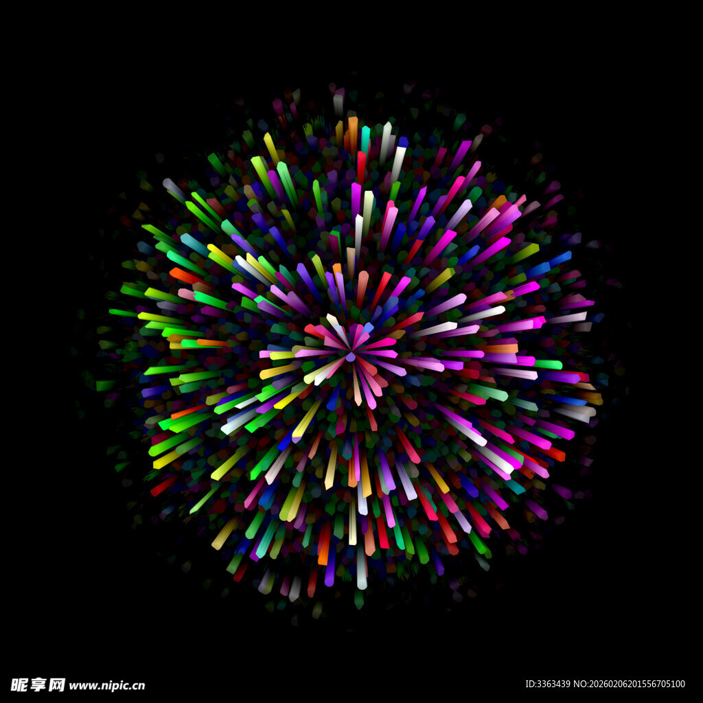 绚丽多彩烟花绽放