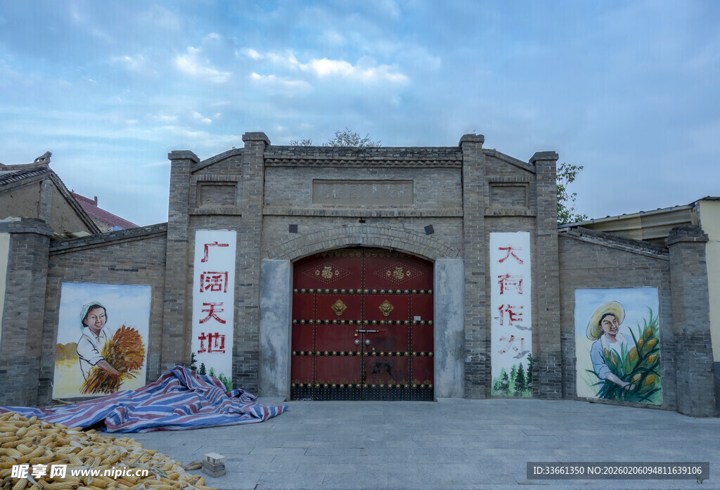 传统中式大门建筑景观