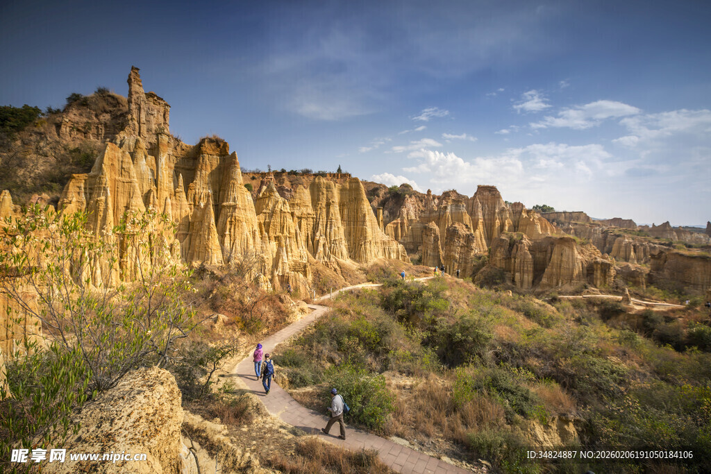 土林风光徒步者的奇妙之旅
