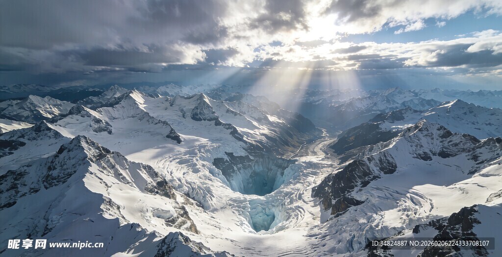 雪山壮丽景观