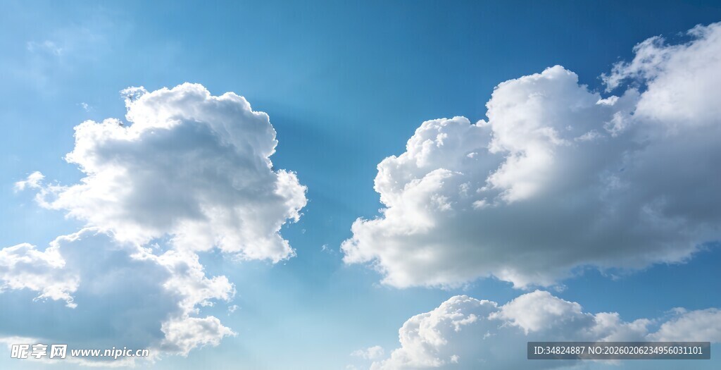 蓝天白云美景