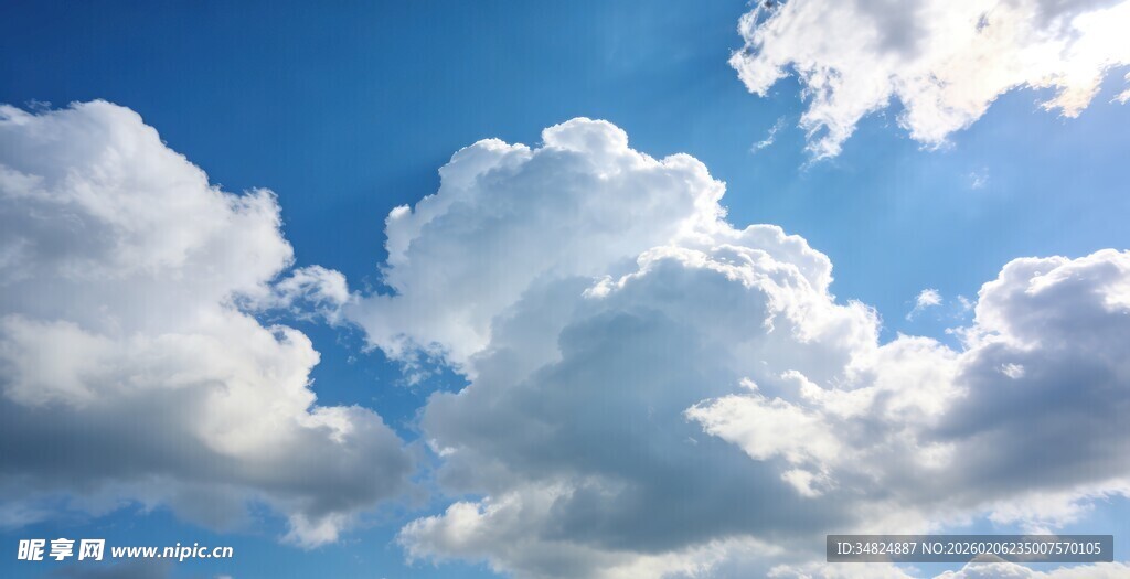蓝天白云美景
