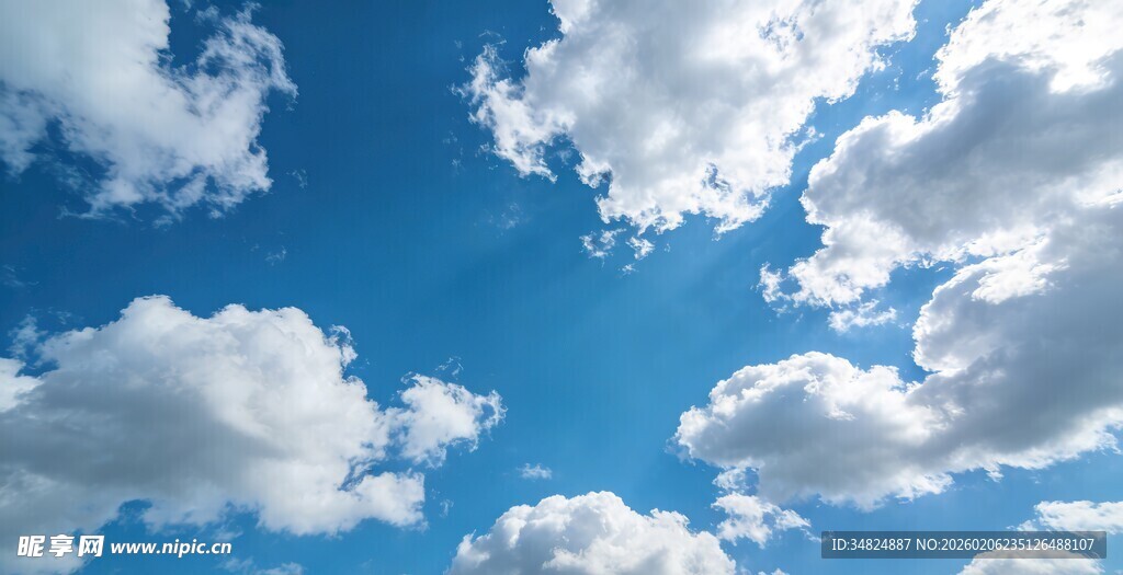 蓝天白云美景