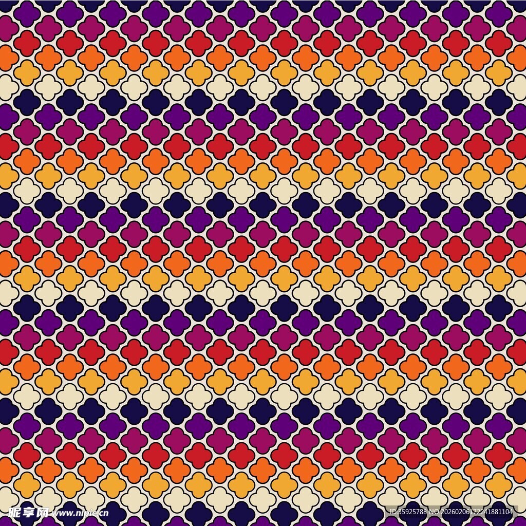 多彩几何菱形图案纹理