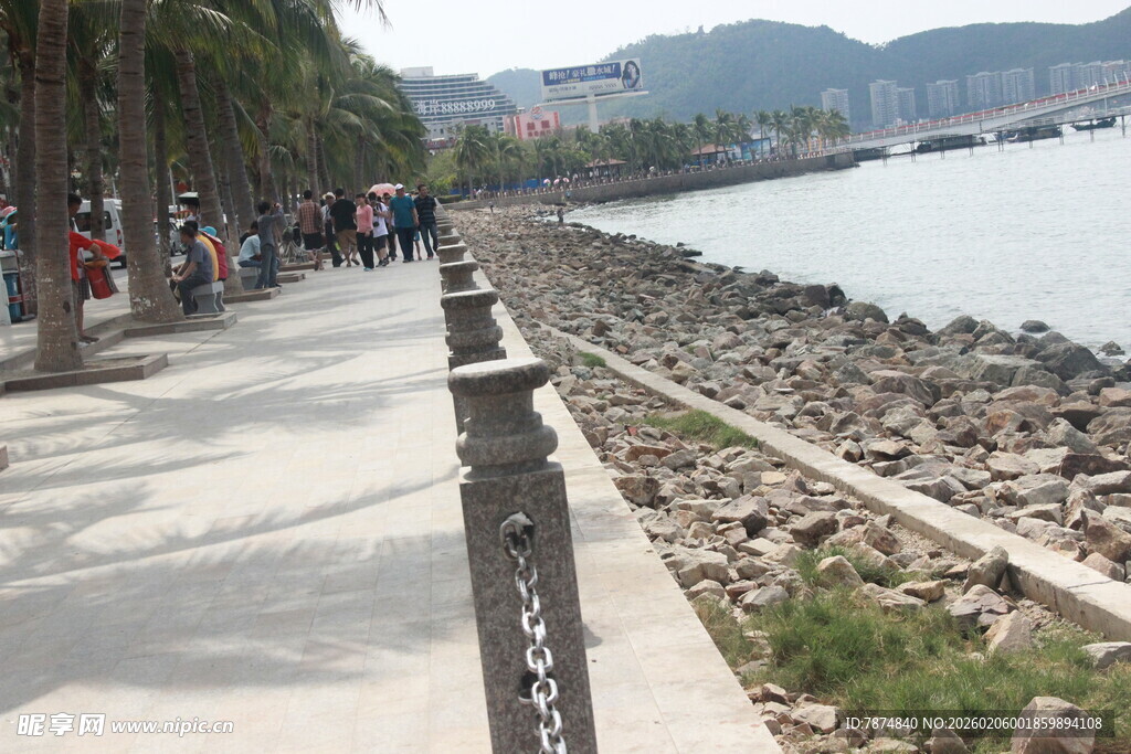 三亚海滨步道风景