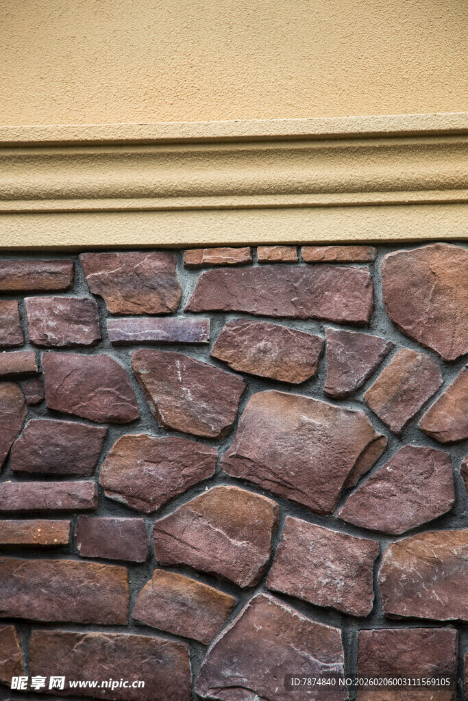 复古石砌墙面纹理
