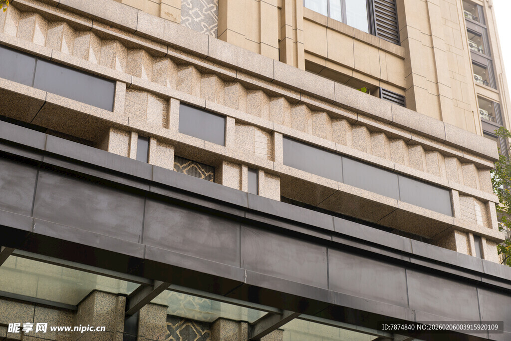 现代风格建筑外观细节