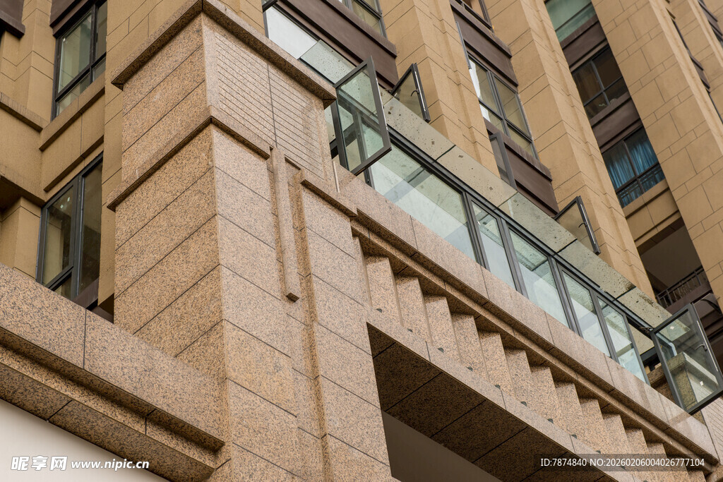 现代建筑外立面局部景观