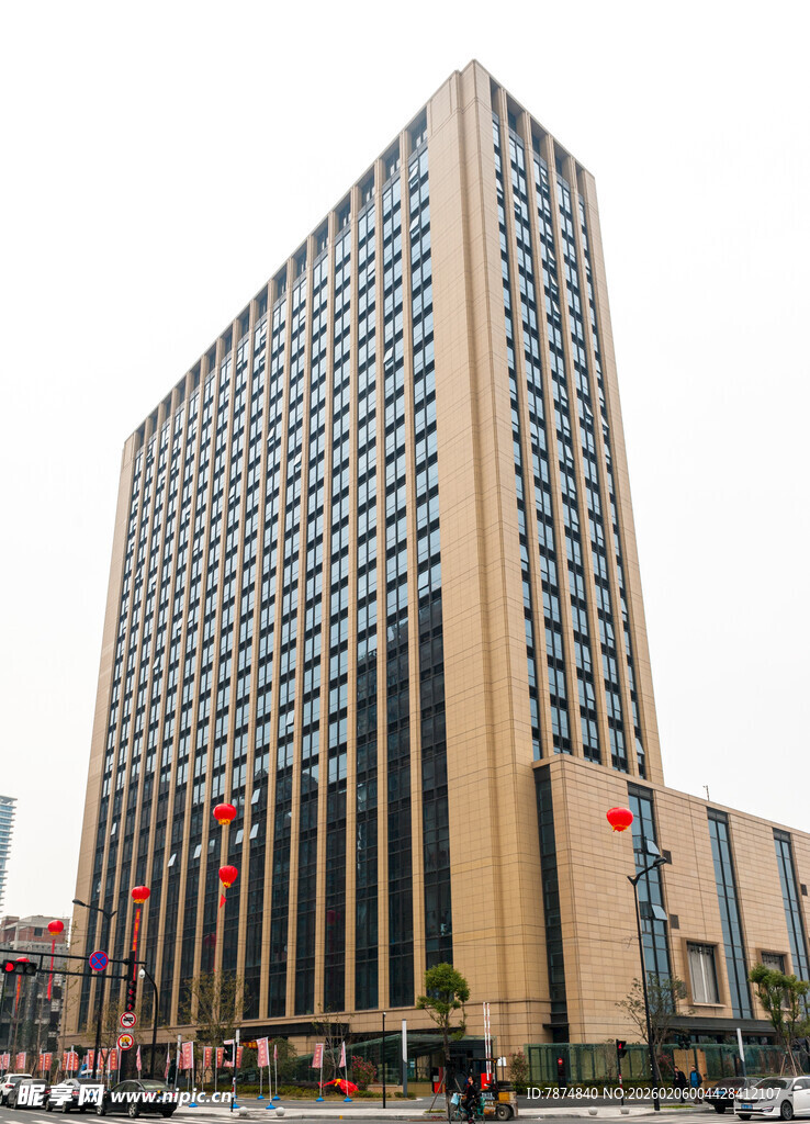 城市中的现代化高层大楼