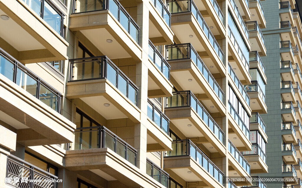现代高层公寓建筑外观